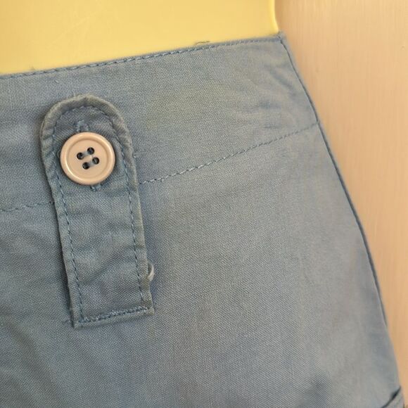 Vintage 70s/80s Jackson Square Light Blue High-Waisted Cotton Pants - Picture 4 of 10